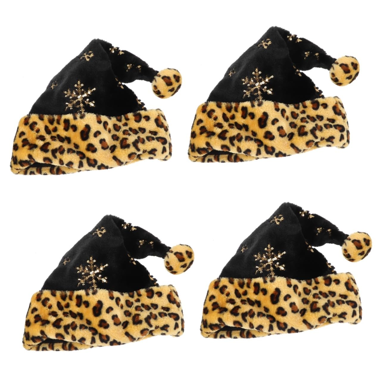 GALPADA Cappello Natalizio Con Stampa Leopardata Berretti Da Uomo Copricapo Simpatico Cappello Di Rana Berretto Caps Di Compleanno Cappelli Di Halloween Peluche