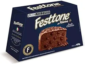 Colomba Festtone De Páscoa Duplo Chocolate, 400g, Receita Italiana