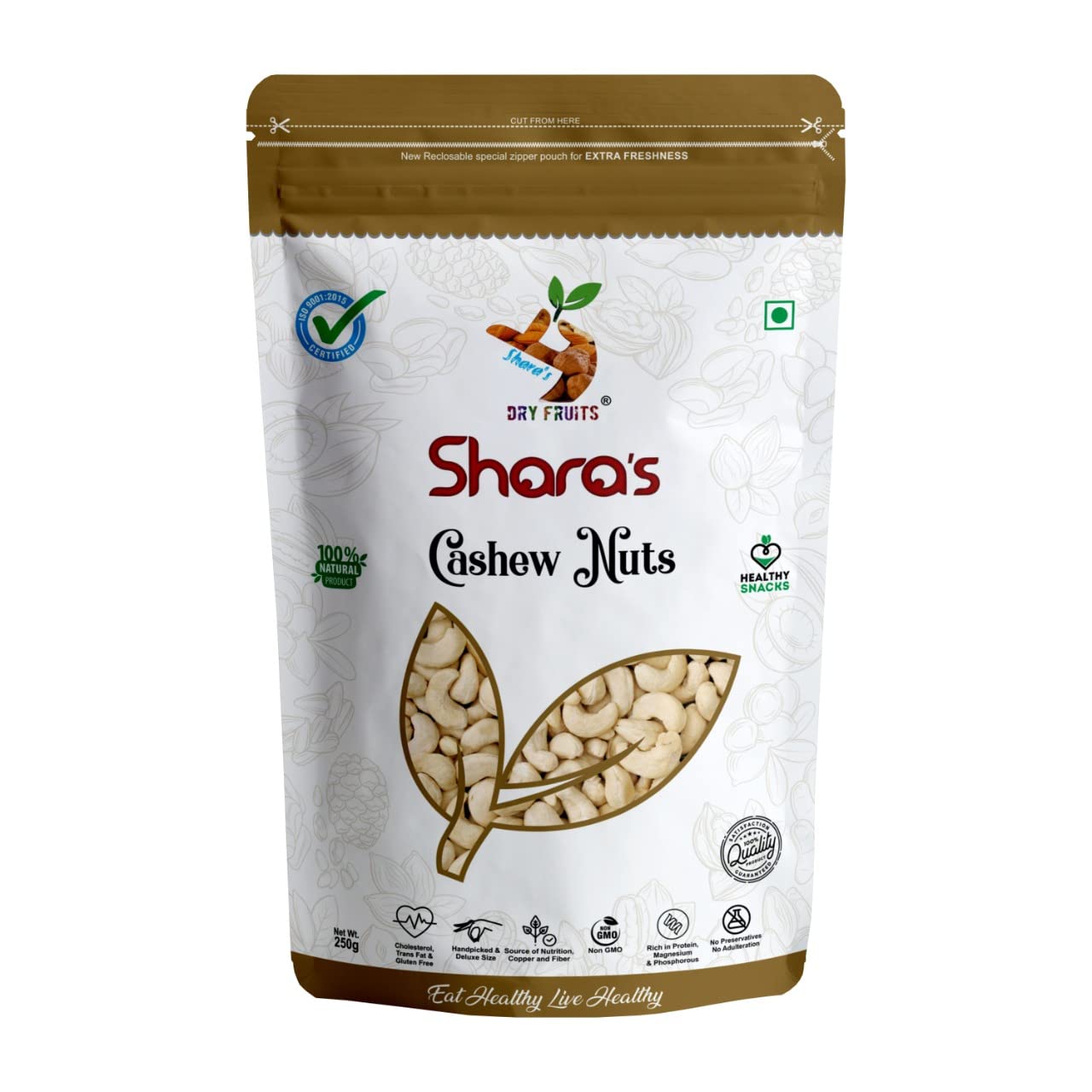 Sharas Dry Fruits W210 Cashewnuts I Cashews I Kaju (King Size), 250g (B07TWSVC2F) Amazon Price History, Amazon Price Tracker