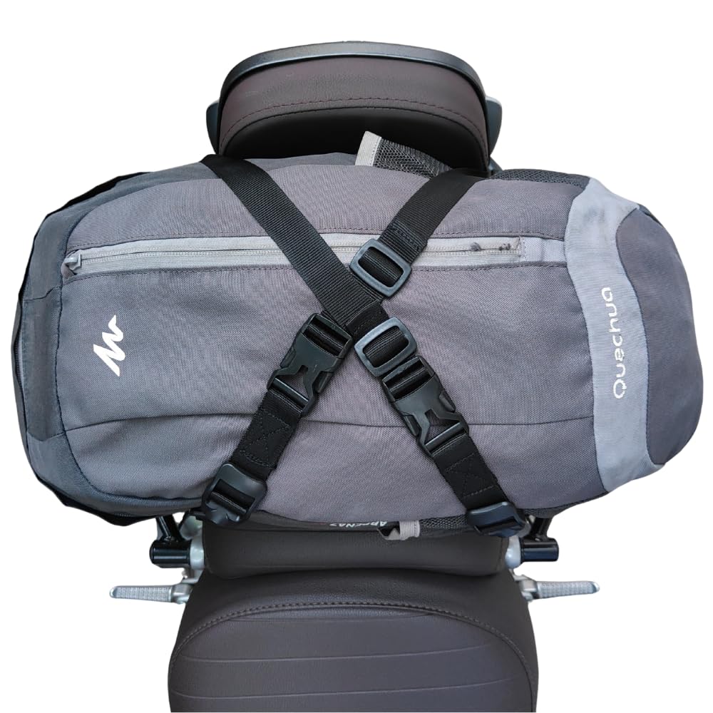 Bae Blues Bike Luggage Strap - Pack of 3 | Adjustable Bungee Belt Rope with Quick Release Buckle | Ideal for Bikes, Scooters, Bicycles