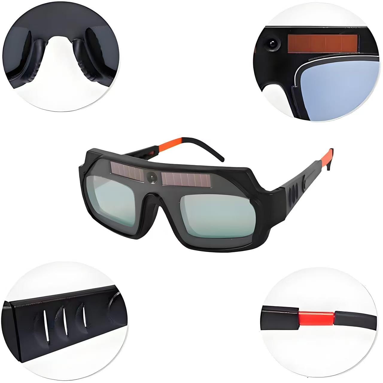 Welding glasses, auto darkening goggles, safety welding goggles, solar welder mask, electric welding eye protection - Image 2