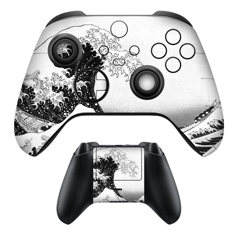 Miniatura 3 de BelugaDesign Wave Xbox Skin - Adhesivo de vinilo de anime japonés Great Kanagawa Art Compatible con Xbox Series S (Series S, gris, negro, blanco)