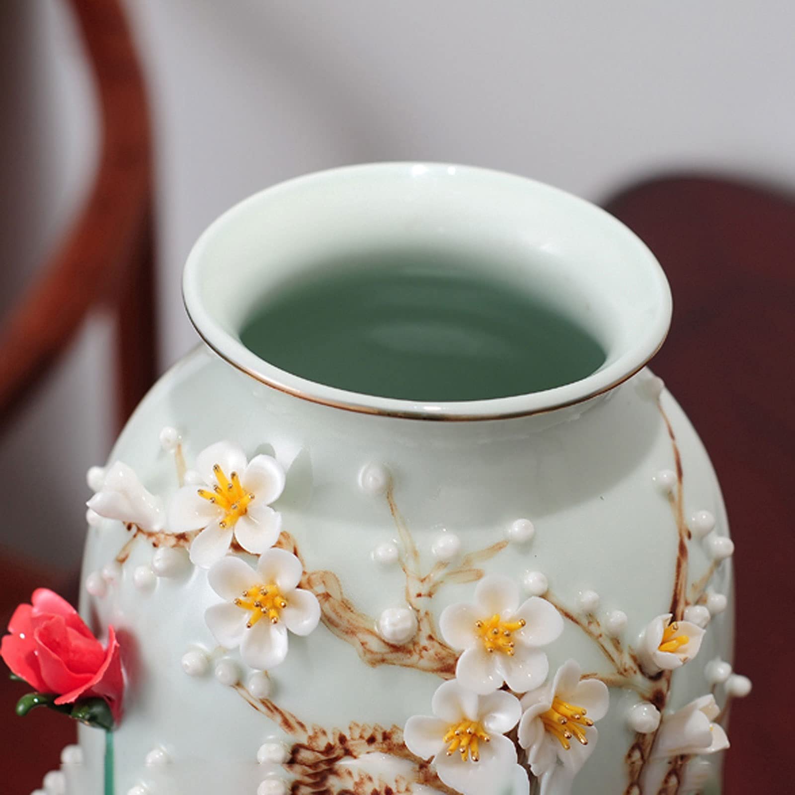 家で飾っています。マルティン硝子 Amazon.com: XUNTING House Decor Ceramic Vase Ornament Porcelain