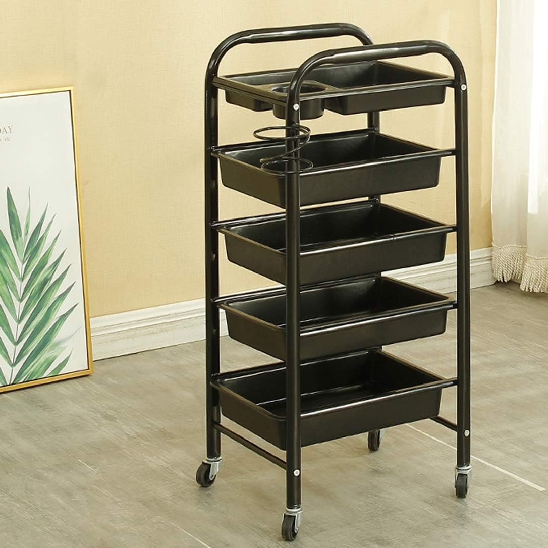 Chariot de salon avec support en métal pour ranger vos outils sans encombre
