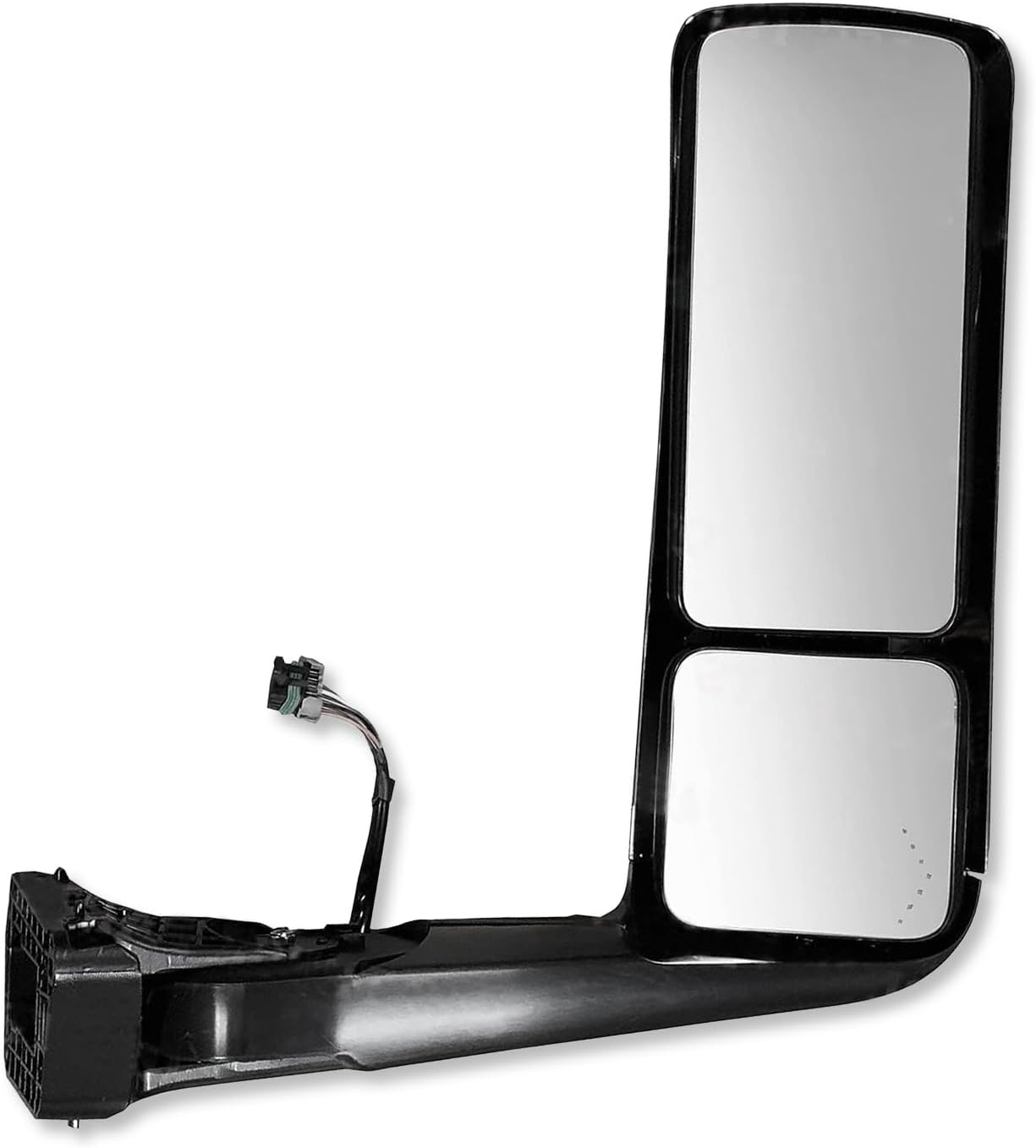 KOZAK Chrome Door Mirror Assembly Right Passenger Side (R 3766431C96) Compatible with International LT625 Includes Logo, 2x 22" Windshield wipers, Frame License Plate and Reflective Vest
