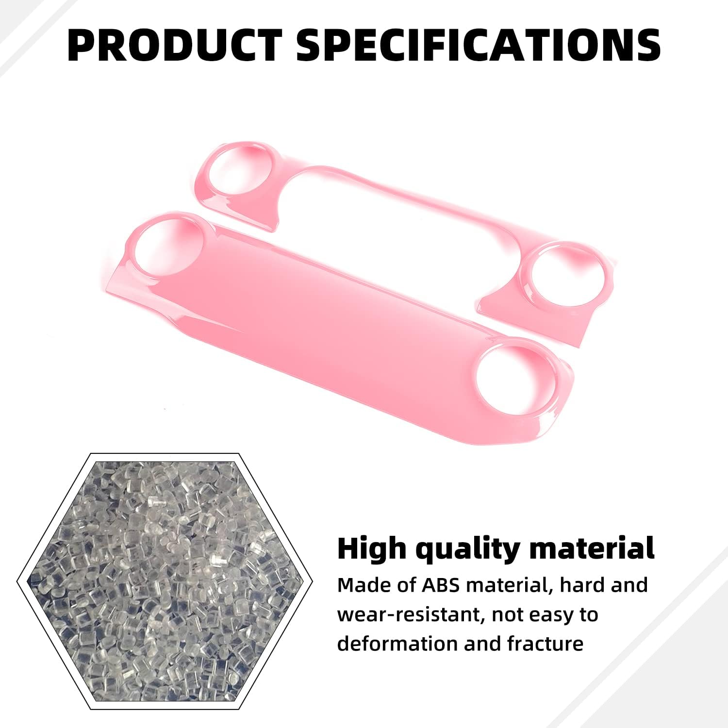 Dashboard Decorative Panel Cover, Center Console Trim Cover Kit for 2018-2023 Jeep Wrangler JL JLU & Jeep Gladiator JT(Pink) image 4