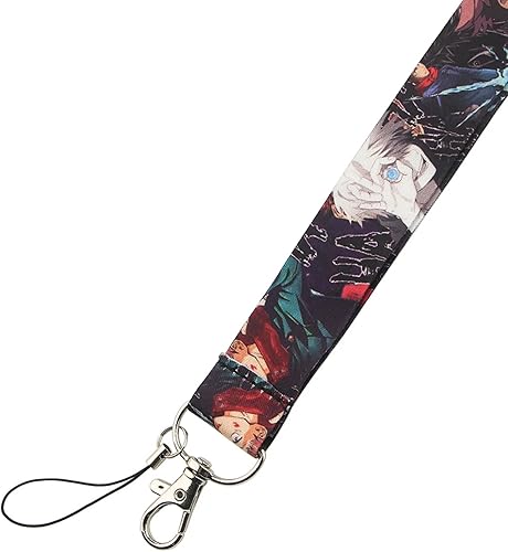 Miniatura 3 de Pinstant Satoru Gojo Jujutsu Kaisen Anime Manga 17.7" Cuello Lanyard Holder ID Badge Teléfono móvil Pin Correa