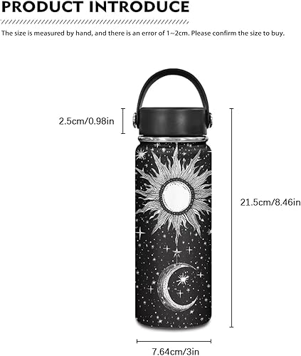 Miniatura 234 de Flashideas Blue Butterfly - Botellas de agua de acero inoxidable aisladas al vacío, a prueba de fugas, ligeras, mantienen el frío y el calor, ideal