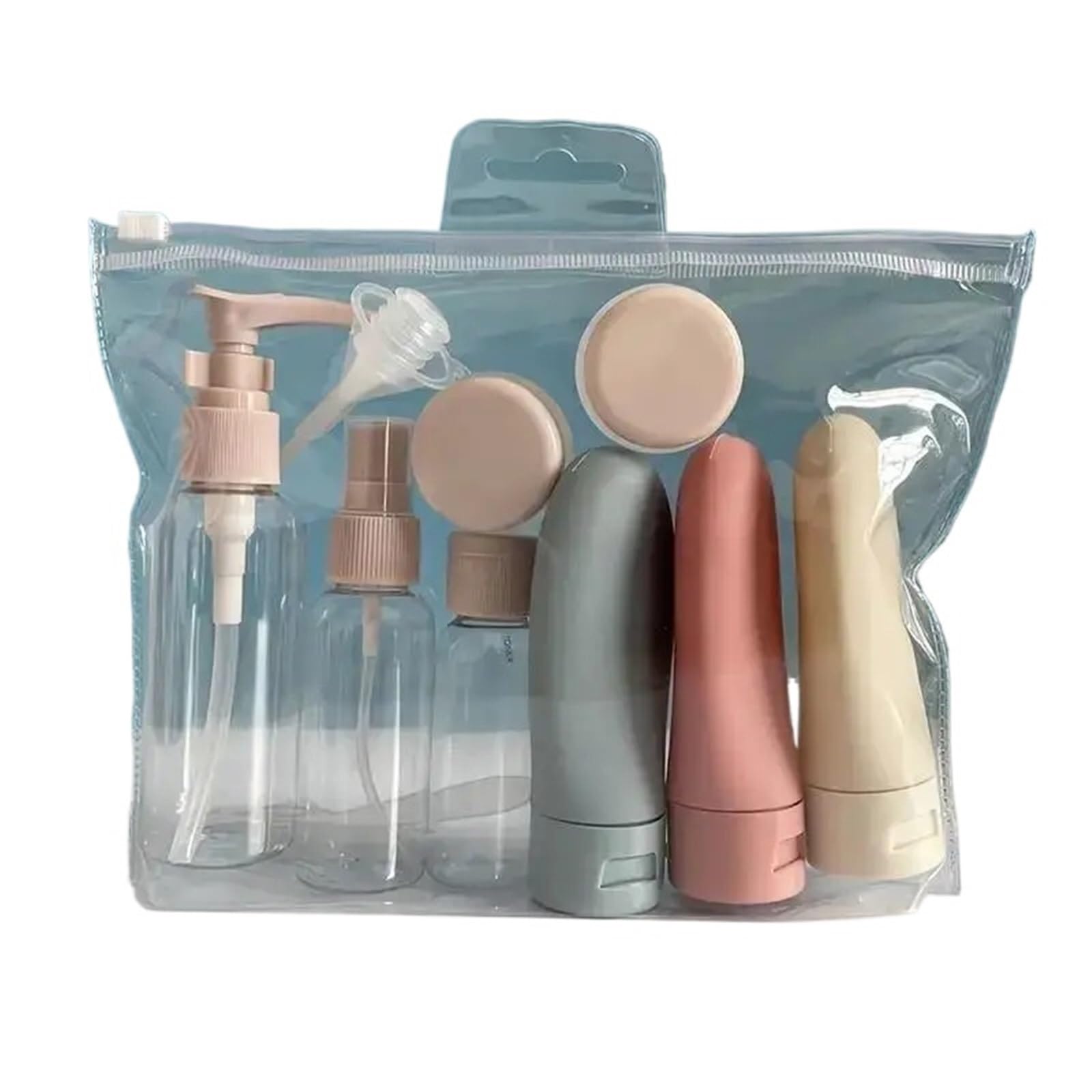 ZHSOAO Refillable Travel Bottle Set Leak-Proof Containers For Perfume Lotion Shower Gel And Shampoo Portable Cosmetic for Travel(Color A)