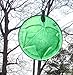 Green Leaf Handmade Up-Cycled Glass Water Bottle Bottom Sun Catcher Ornament