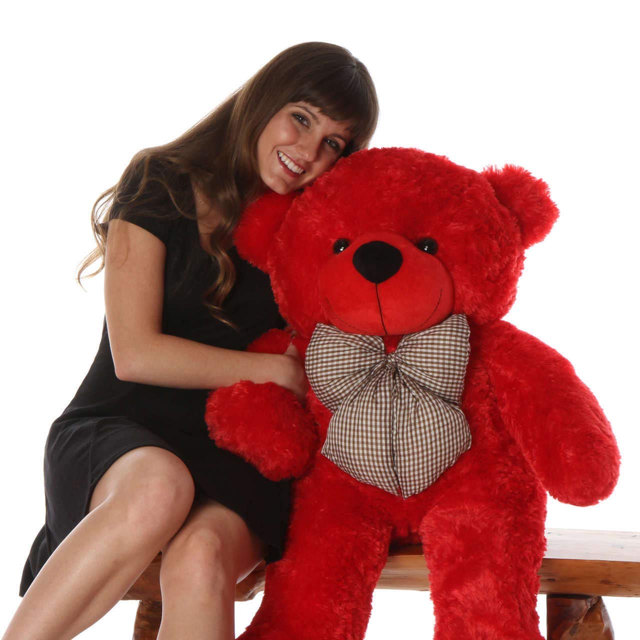 BHAGWATI SOFT TOY Red Teddy Bear Plush Stuffed Animals Soft Toys, Huggable Teddy Bear, Birthday Gift for Boys, Girls, Wife, Girlfriend, Women, Kids Valentine's Christmas Gift (2 Feet, Red)