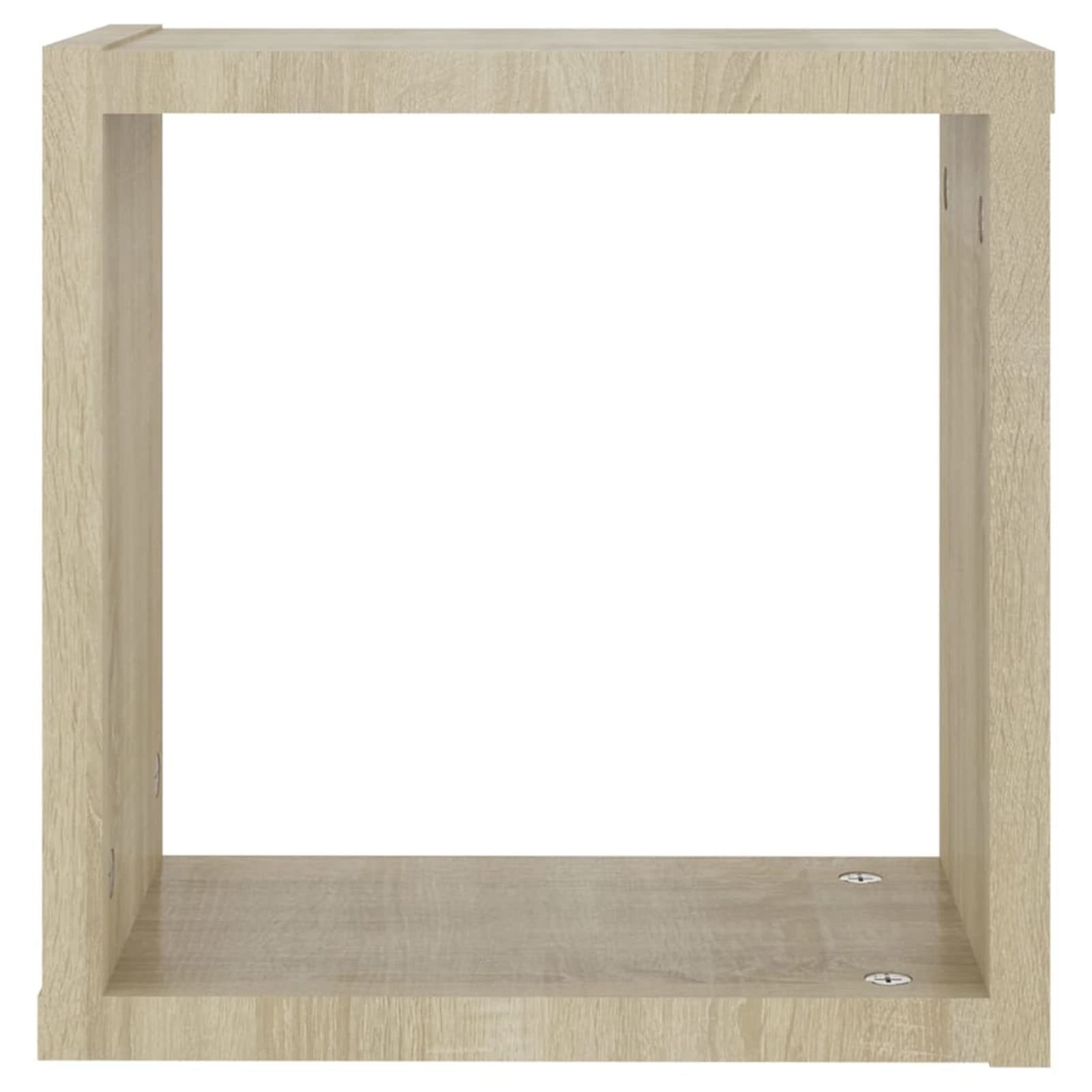 Homgoday Mensole Parete a Cubo 2pz Rovere Sonoma 30x15x30 cm, Mensola da Muro, Mensole da Parete, Scaffale da Parete Mobile a Parete Appendere Ripiano per Soggiorno Ufficio Camera da Letto