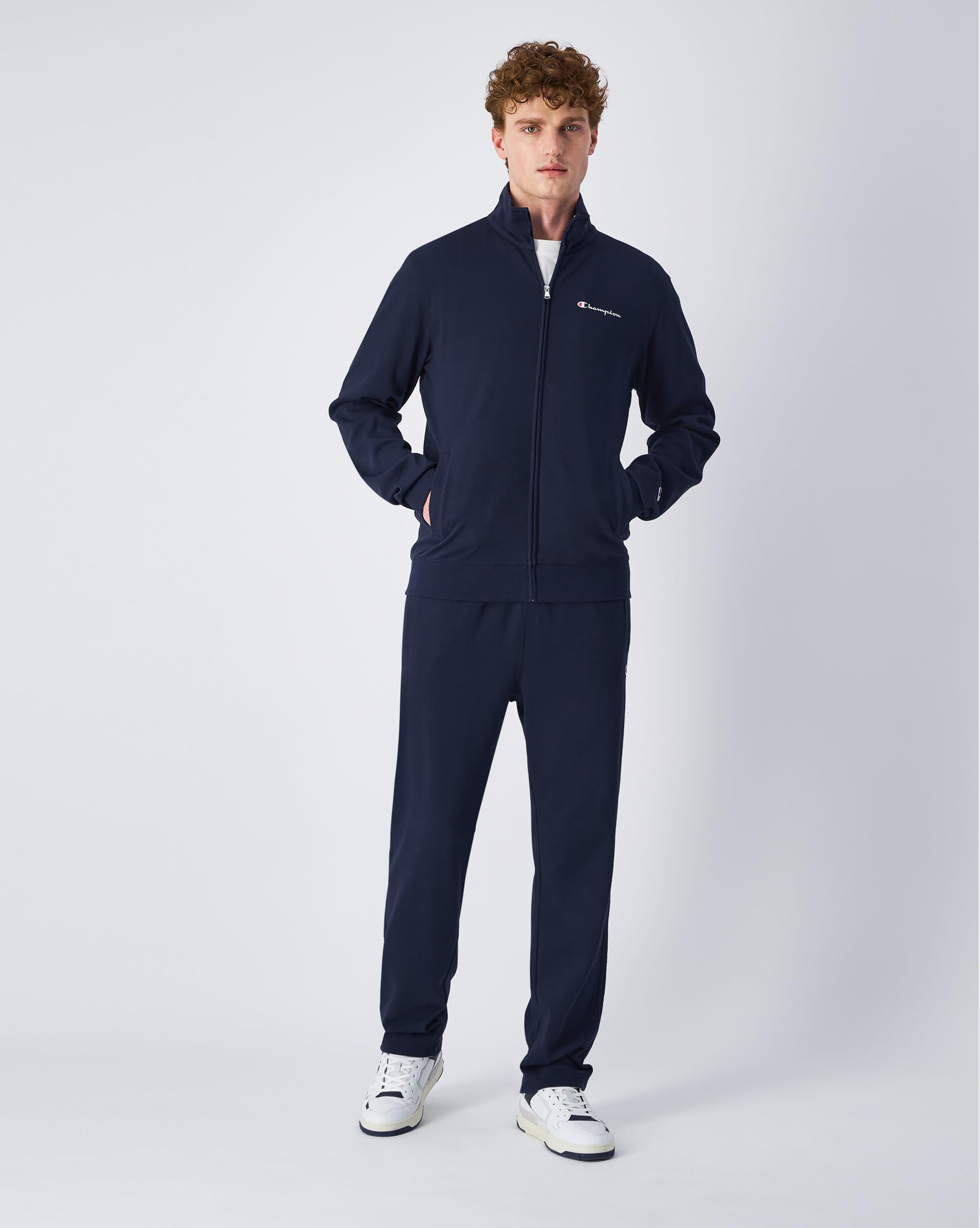 Champion Tuta da Uomo in Cotone Garzato Full Zip, 220815
