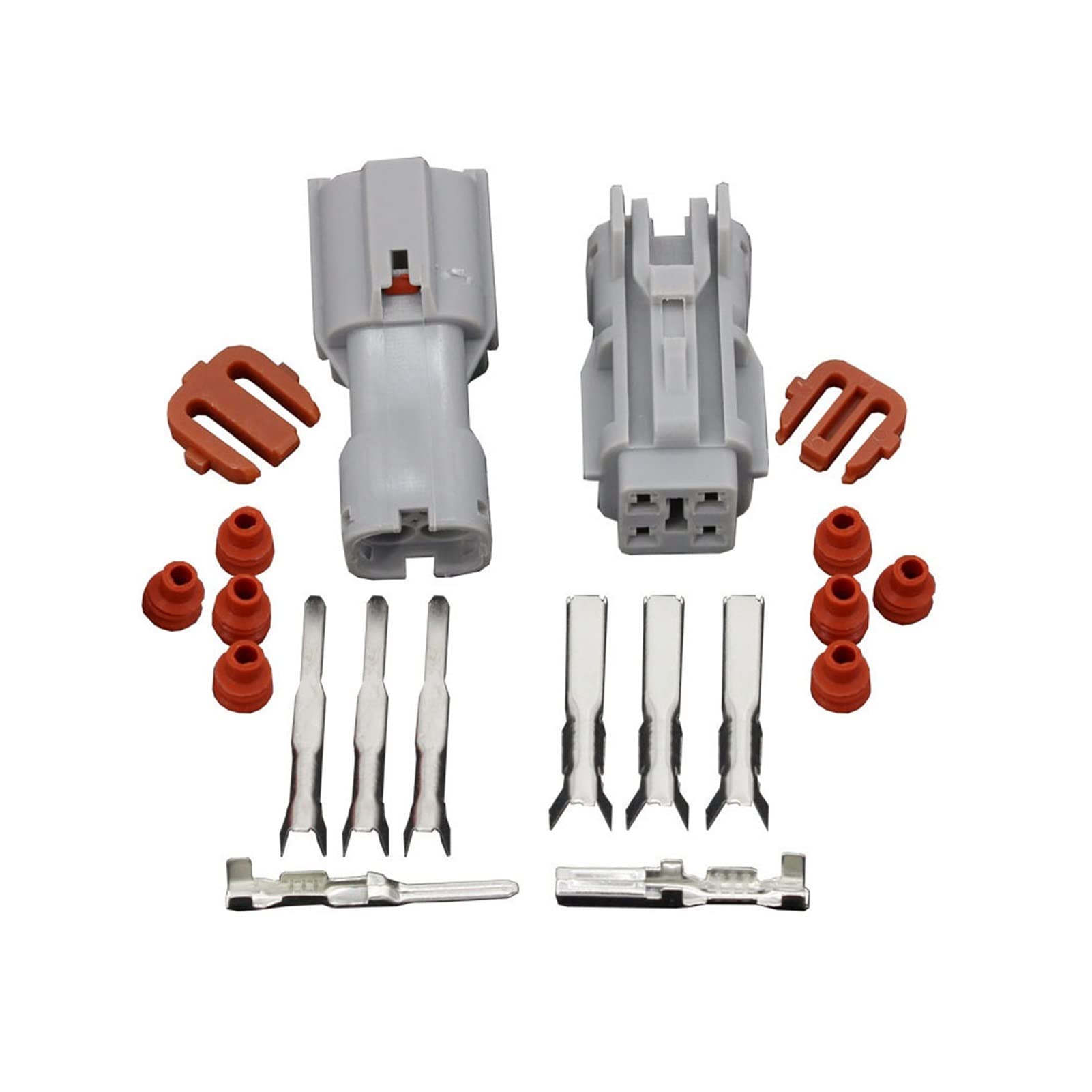 4 Pin DJ7041Y-2-11/21 Conector automotriz Conector Impermeable 4 Pin Furukawa Conector Faro de Faro Enchufe (Size : 10 Sets)