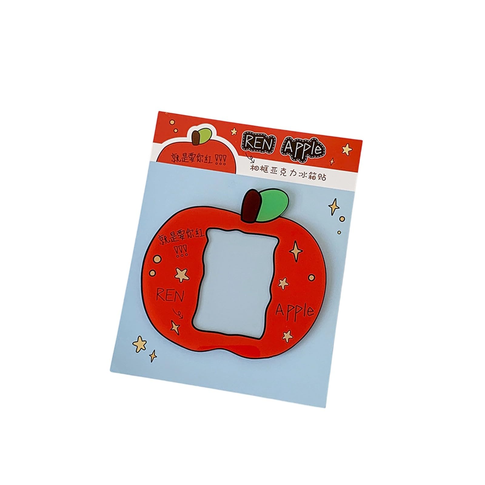 Nucelit Cartoon Fruit Shape Photo Frame for Refrigerator with Strong Holding Acrylic Photocard Holder Display Fruit Acrylic Fridge Magnets