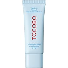 Bio Watery Sunscreen SPF 50 Broad Spectrum Korean Facial Sun Cream with Hyaluronic Acid - Lightweight Daily Face Sunblock Lotion - Vegan, Hypoallergenic, Oxybenzone-Free 1.35 fl oz