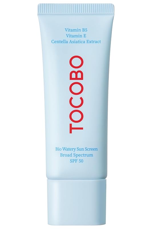 TOCOBO Bio Watery Sun Cream Protetor Solar Facial FPS 50, Textura Aquosa e Acabamento Luminoso, 40 mL