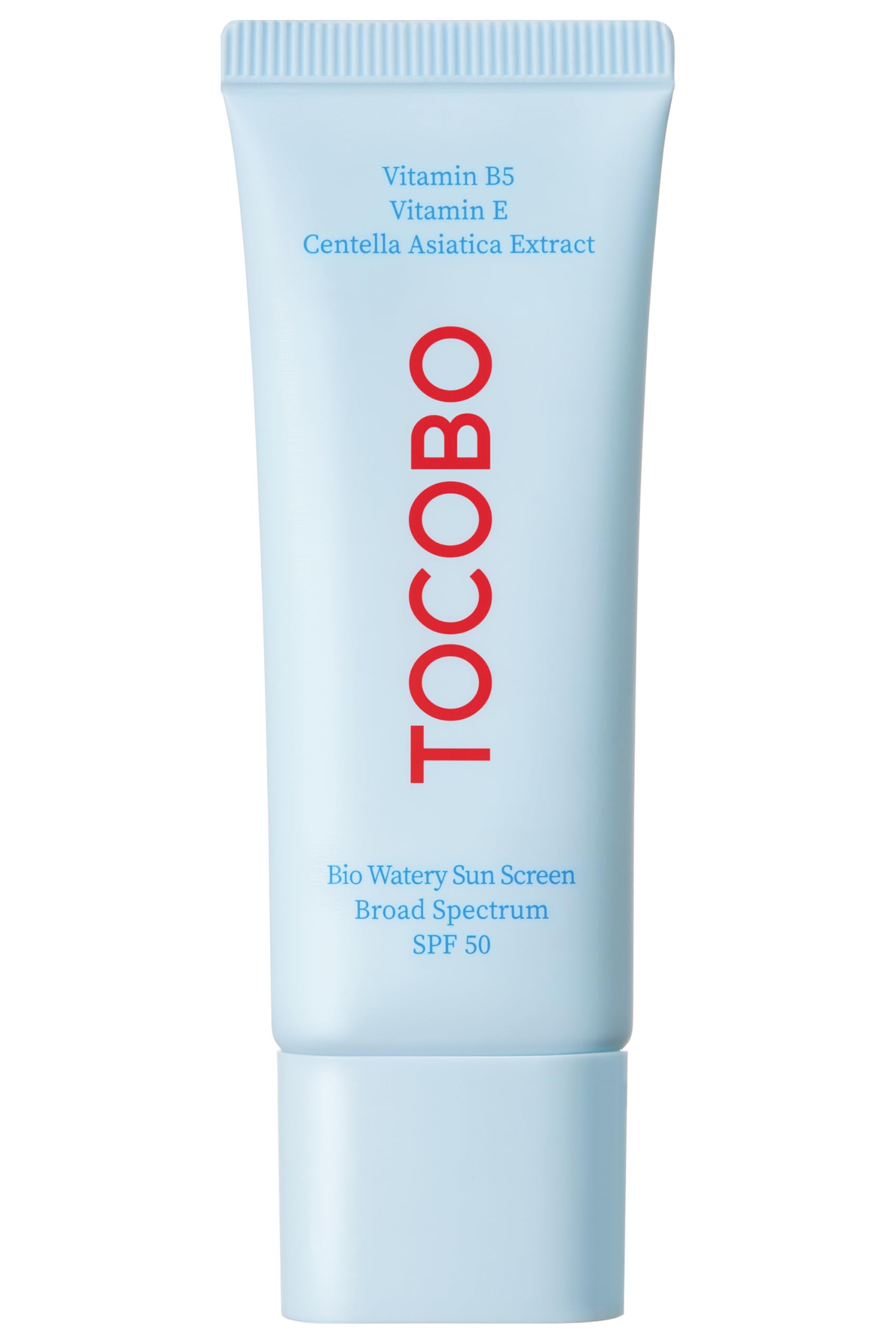 Bio Watery Sunscreen SPF 50 Broad Spectrum Korean Facial Sun Cream with Hyaluronic Acid - Lightweight Daily Face