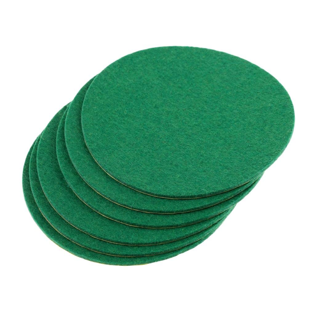 Lot De 10 Patins Feutre Toddmomy Pour Air Hockey - Taille L (9.5x9.5cm)