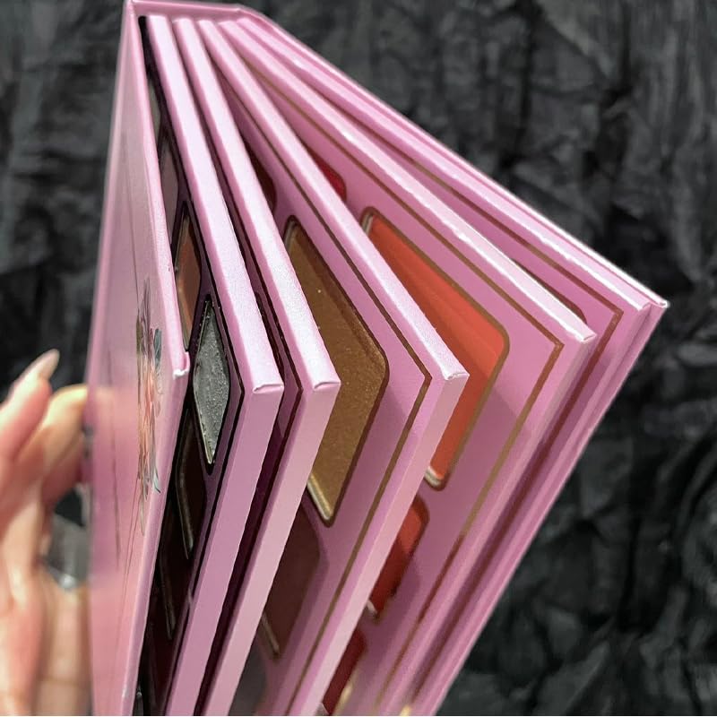 78-Color Professional Makeup Palette Book, Multi-Color Eyeshadow, Highlighter, Blush, Lipstick Set with Glitter, Matte, Pearl Finishes,Portable Travel Full-Function Kit - Image 3