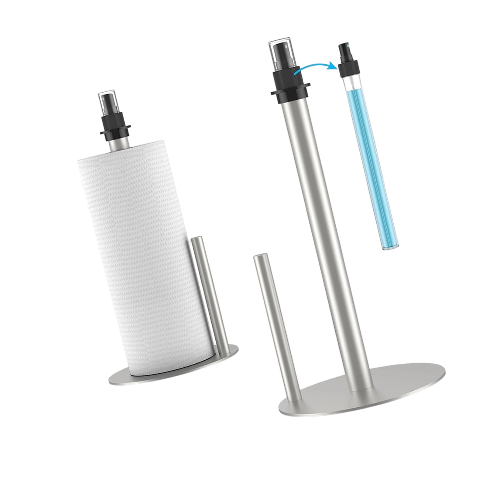Innovative Two Function Dispenser Featuring Detachable Applicator for Efficient Space Saving Storage Modern Tissue Holder with Integrated Sprinkle Bottle