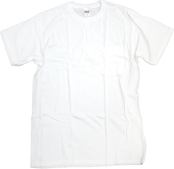 Amazon Co Jp アンヴィル Anvil アンビル 2p パック 2枚組 ポケット付き Tシャツ ヘビーウェイト 5 4オンス 無地 ホワイト Xl ファッション