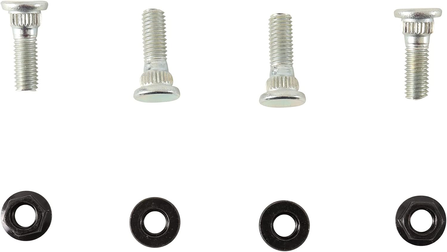 All Balls Racing Wheel Stud and Nut Kit 85-1012 Compatible with/Replacement for Yamaha YFM50 Raptor 2004-2006, YFM80 Badger 1987-2001