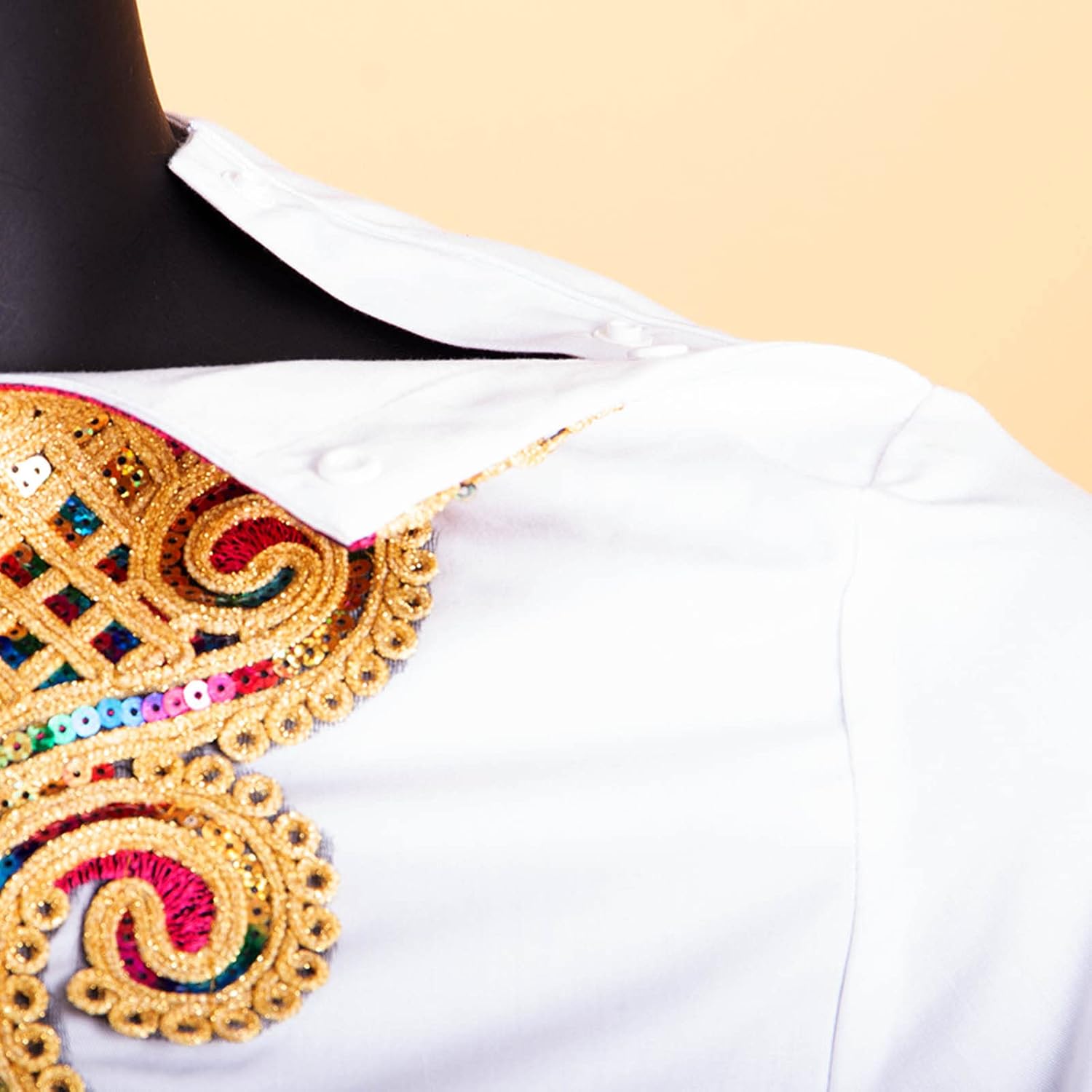 African Suits for Men Embroidery Shirts and Pants 2 Piece Set Dashiki Outfits Tribal Kaftan for Wedding