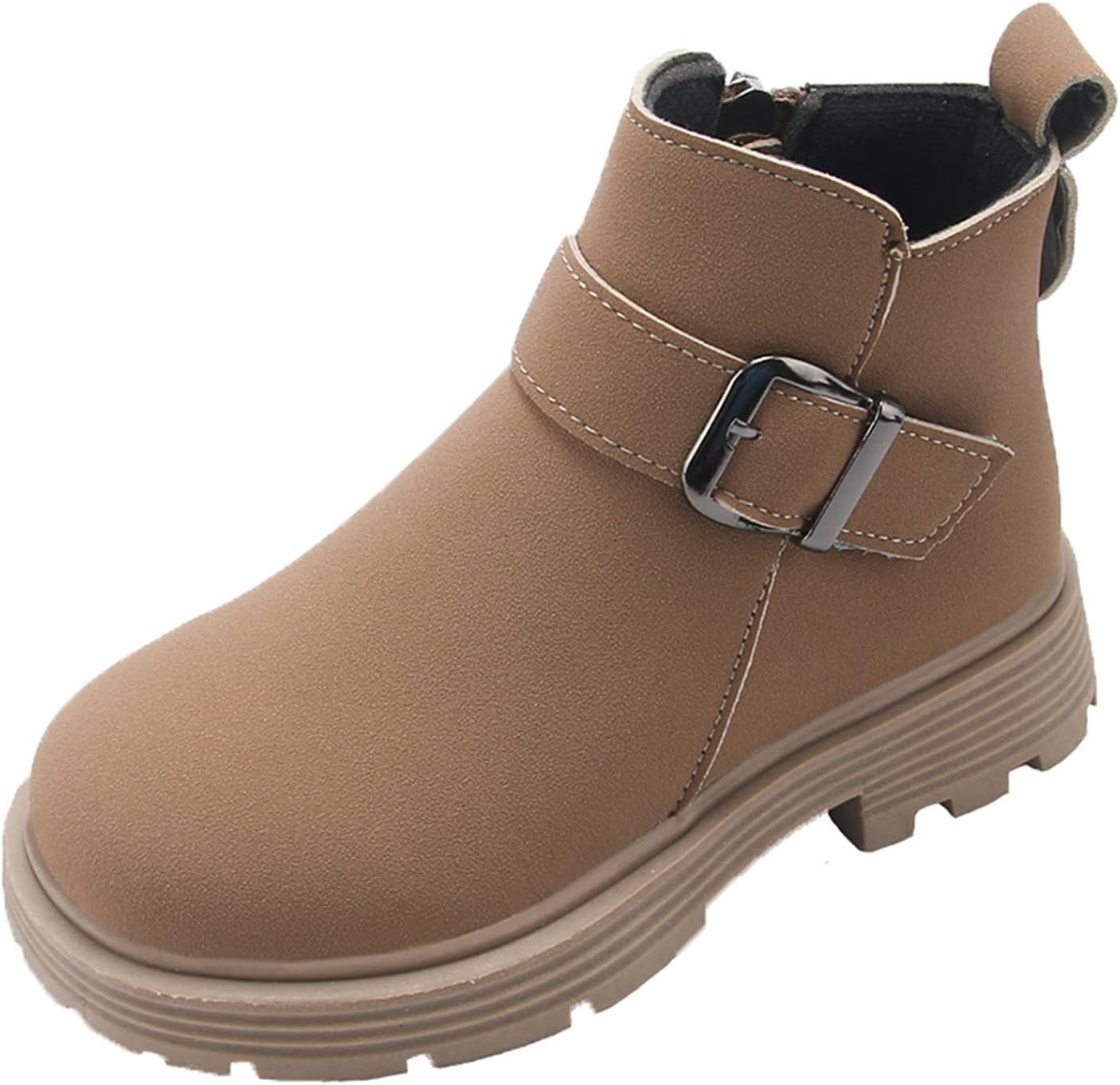 Baby Boots Girls Scrub Boots Shoes Waterproof Leather Short Boots Non Slip Breathable Nude for Girls Boots