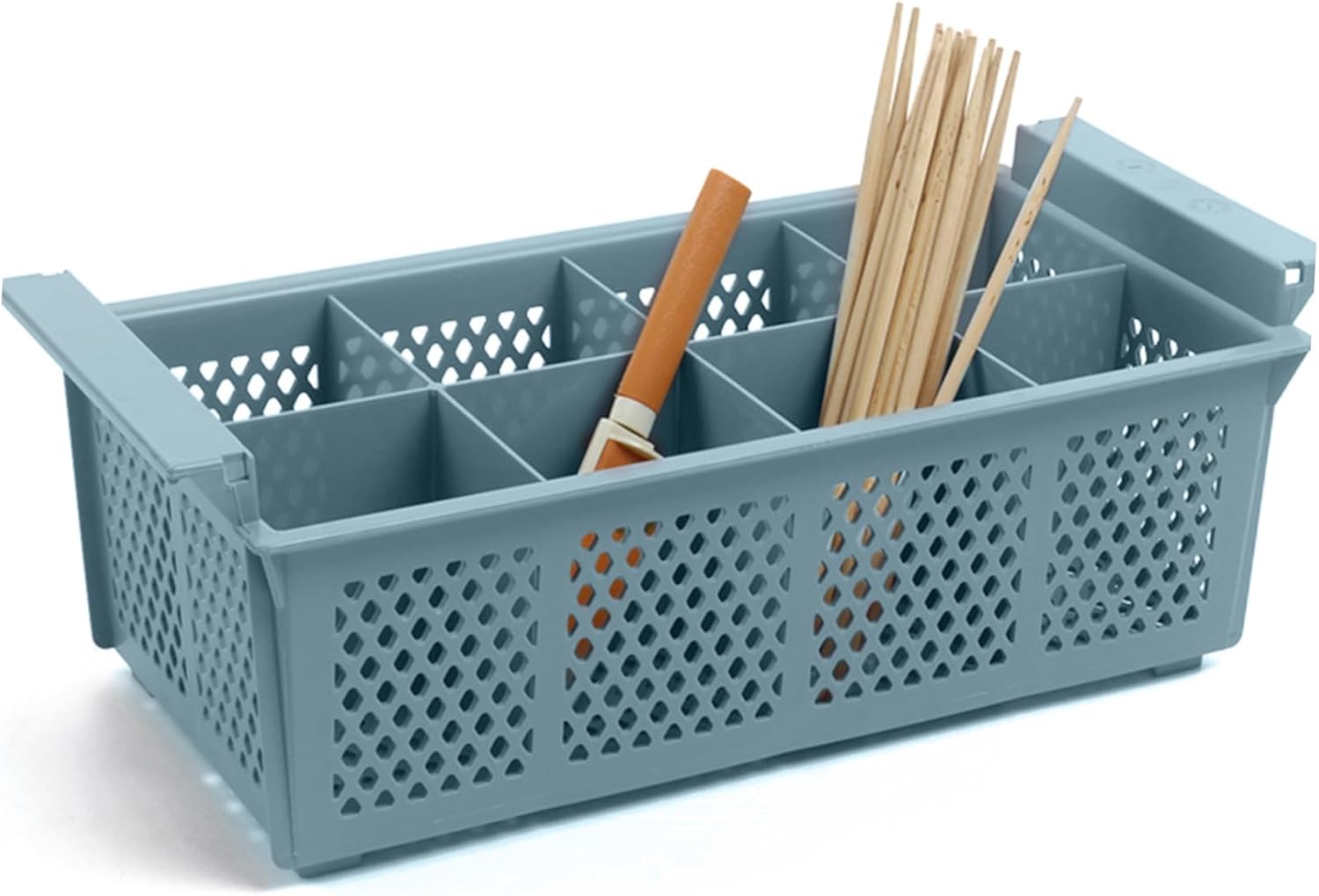 Gadpiparty Compartment Cutlery Basket for Dishwasher Drain Basket for Kitchen Storage and Organization for Silverware and Dishware Cleaning