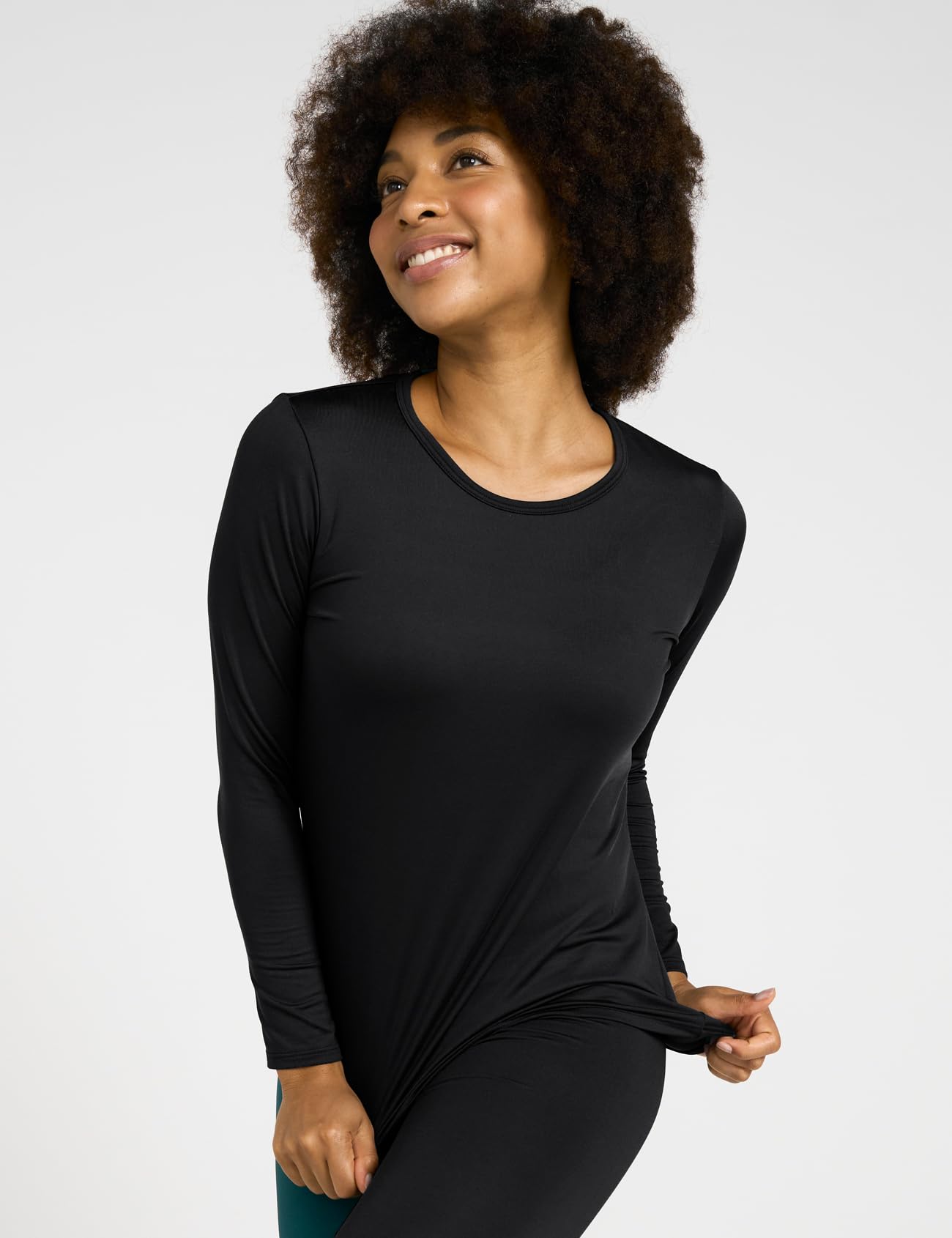 LAPASA Completo Termico Donna Fodera in Micropile Calore Base L17 - Abbigliamento Intimo Invernale Maglietta Pantaloni Calzamaglia Tuta Sci Trekking