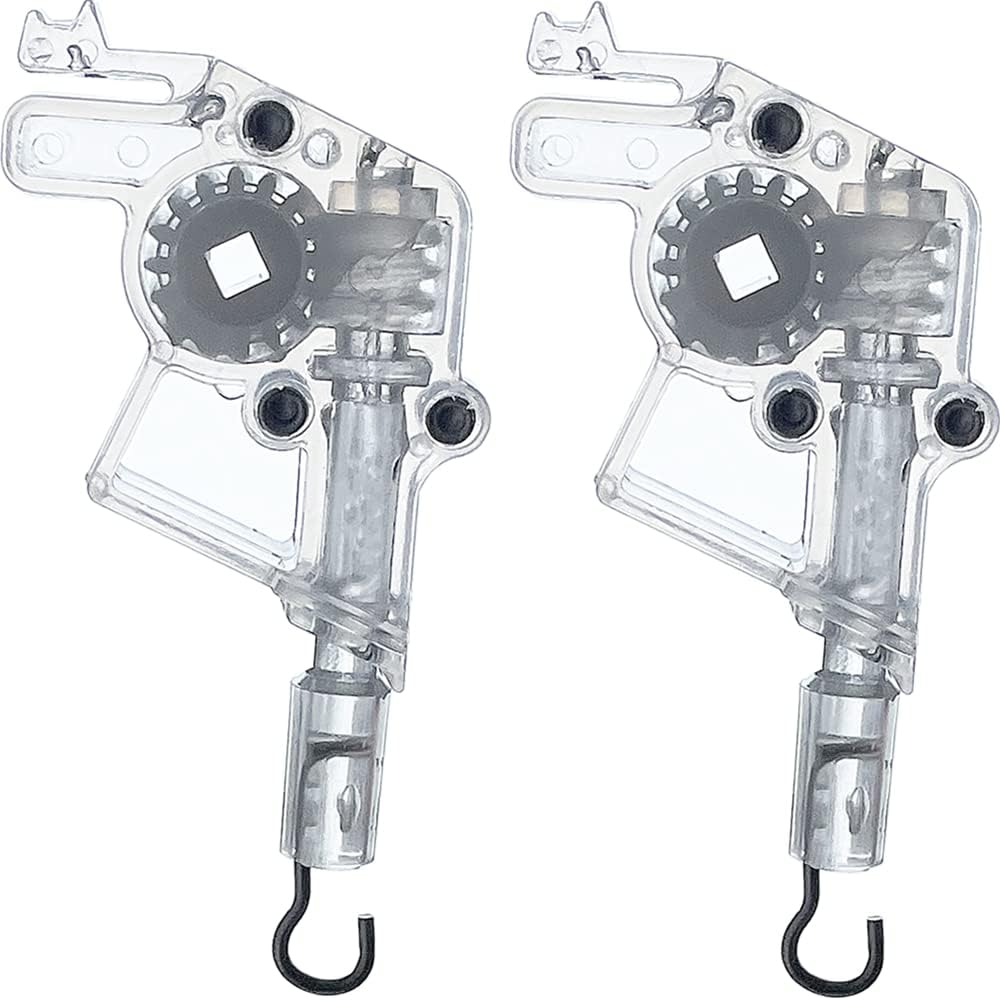2pcs Wand Tilter for 2" Low Profile Horizontal Blinds Tilt Mechanism Hook Connection with Square Shaped Gear Low Rail Blinds Accessory
