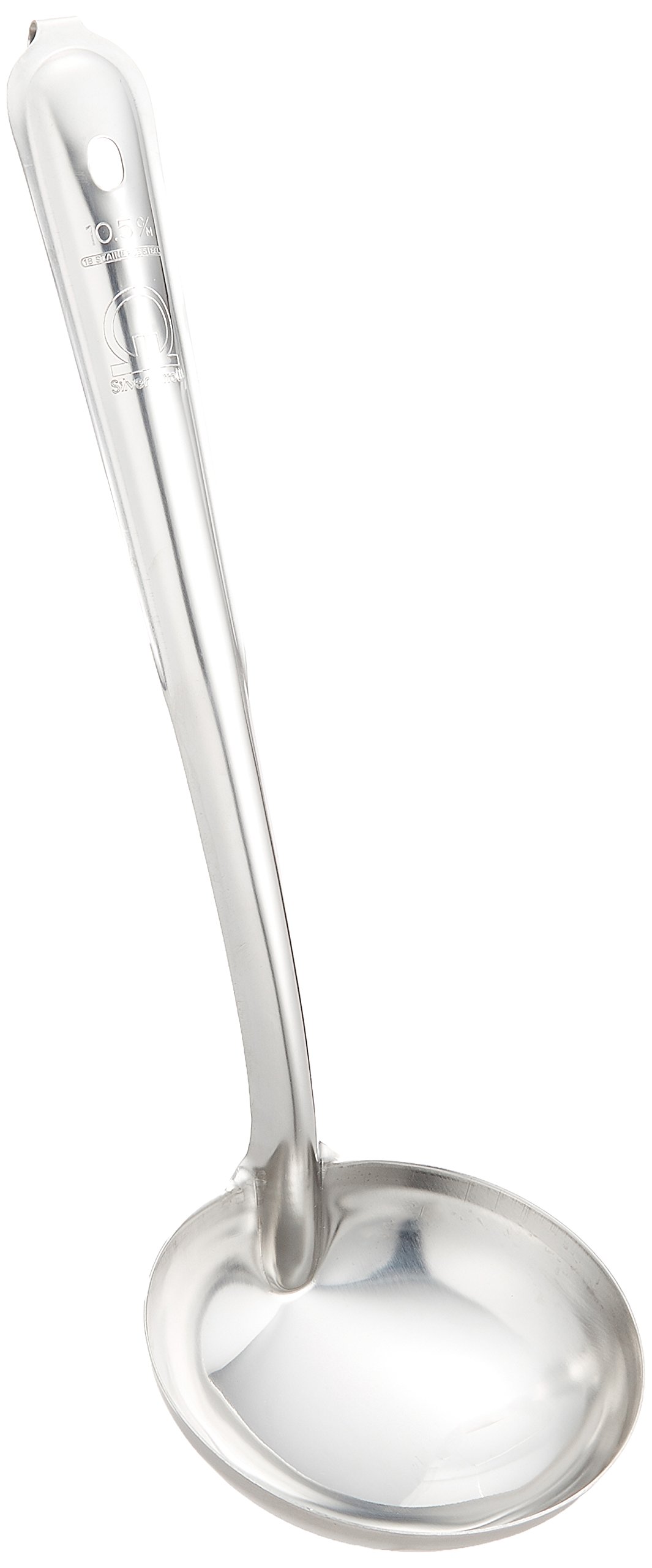 Endoshoji BOT06105 Professional Ladle, 4.1 inches (10.5 cm), No Hole (With Key), 18-0 Stainless Steel, Made in Japan