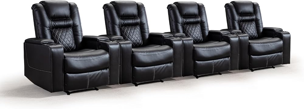 CANMOV Electric Power Recliner Chair Set Review: Convenient Home Theater Seating with Smart Storage