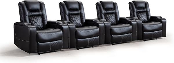 Convenience-first power recliner seating with theater-style extras