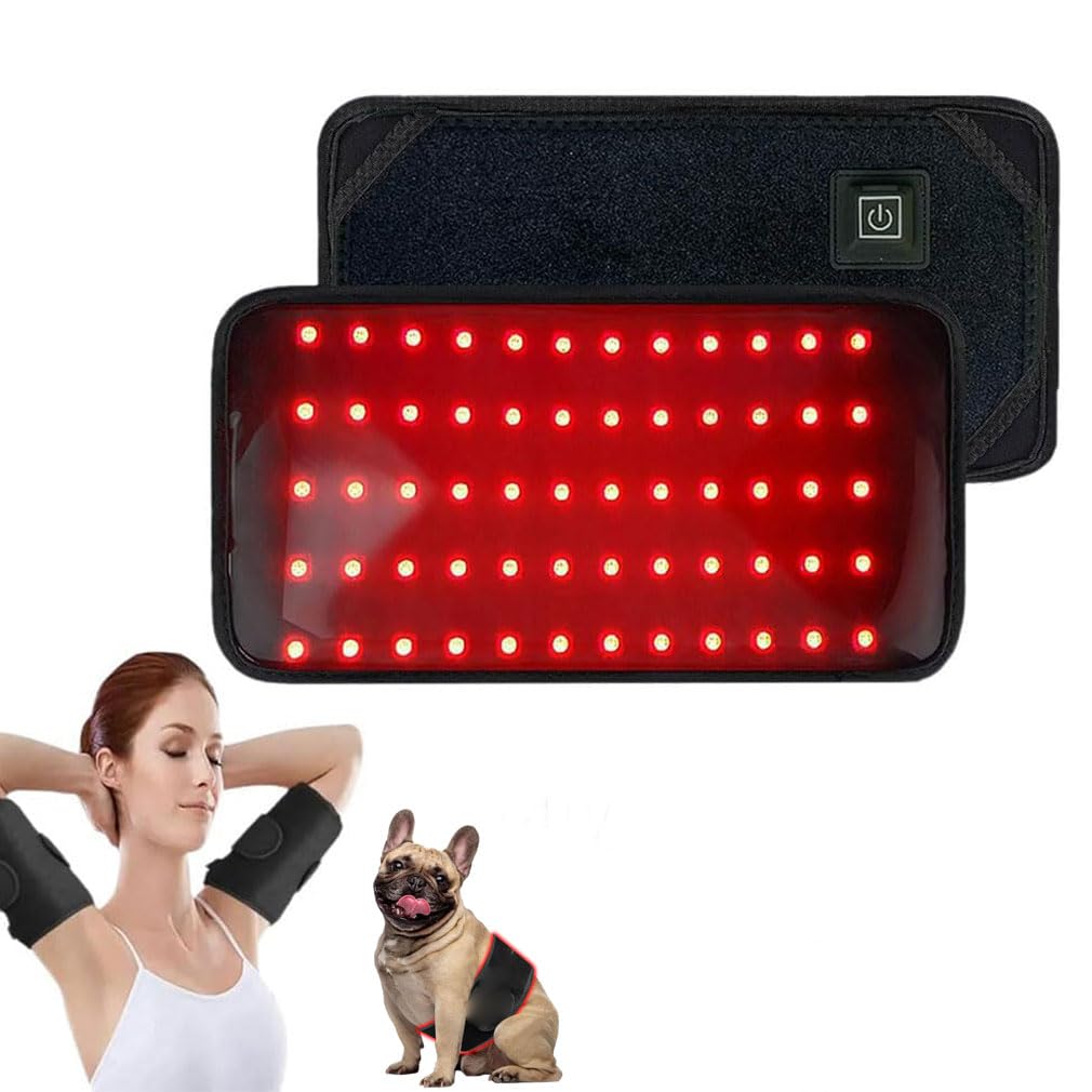 Keeplus Luma Pet Red Light Therapy Pad for Dogs, Portable Red Light Mat for Pets, Adjustable Arm Shaper Bands, Warm Belt for Dogs, Wearable Wrap for Relief Hip, Joint and Back Care