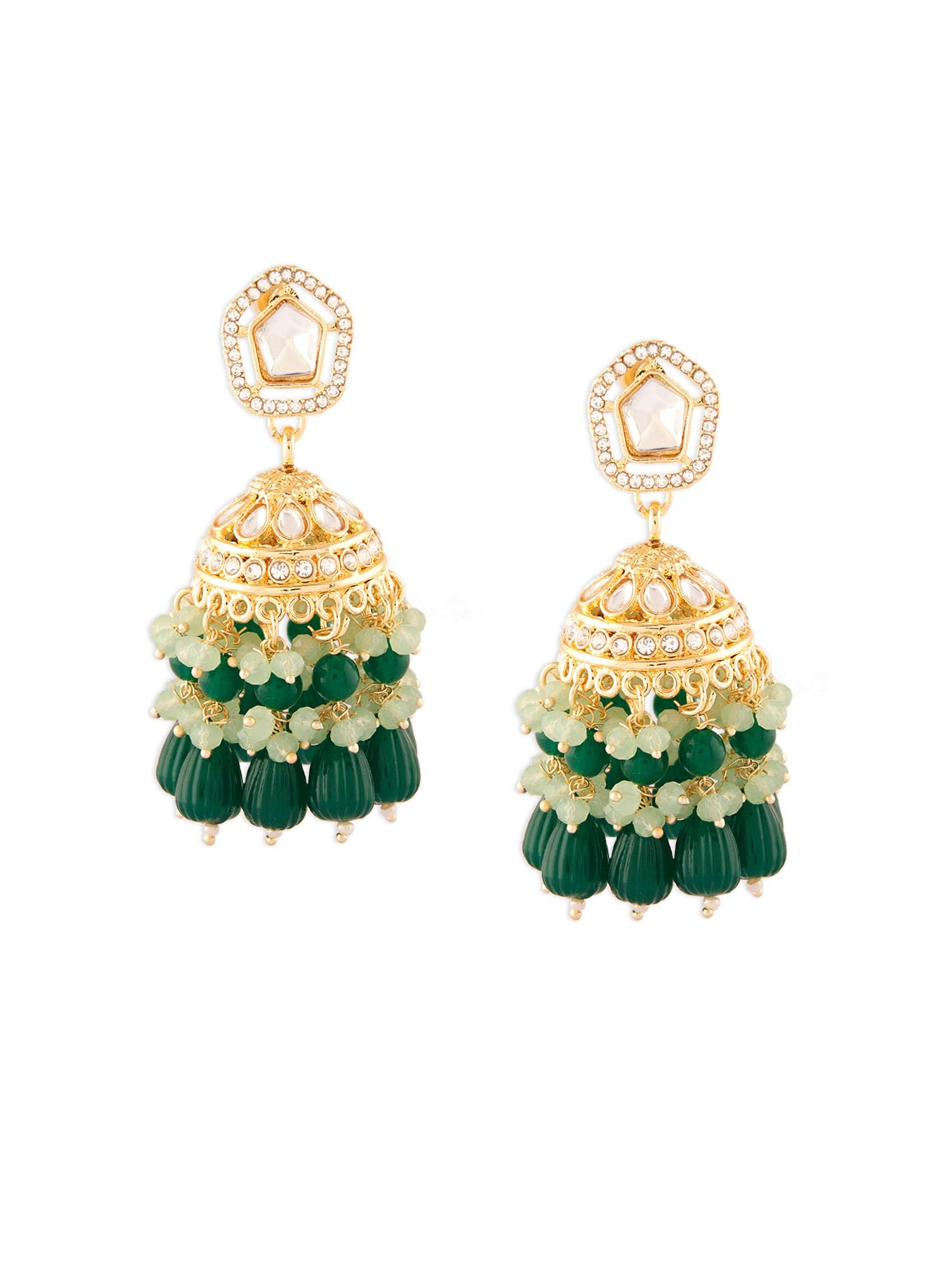 See full amazon price history chart for Zaveri Pearls Green Cluster Beads Drop Dazzling Austrian Diamonds Traditional Jhumki Earring For Women-ZPFK18077 Zaveri Pearls Green Cluster Beads Drop Dazzling Austrian Diamonds Traditional Jhumki Earring For Women-ZPFK18077 (B0D3DB8LNR) Amazon Price History, Amazon Price Tracker