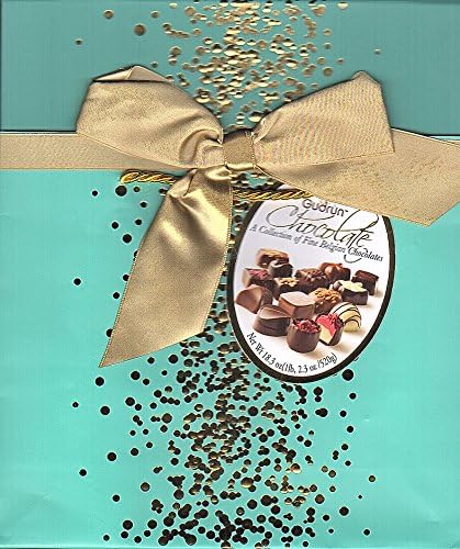 Belgian Chocolate Box Bag Assorted Chocolates Blue Box + Bag