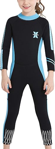 DIVE & SAIL Traje de baño térmico de una pieza de manga larga para niños de 0.098in con protección UV
