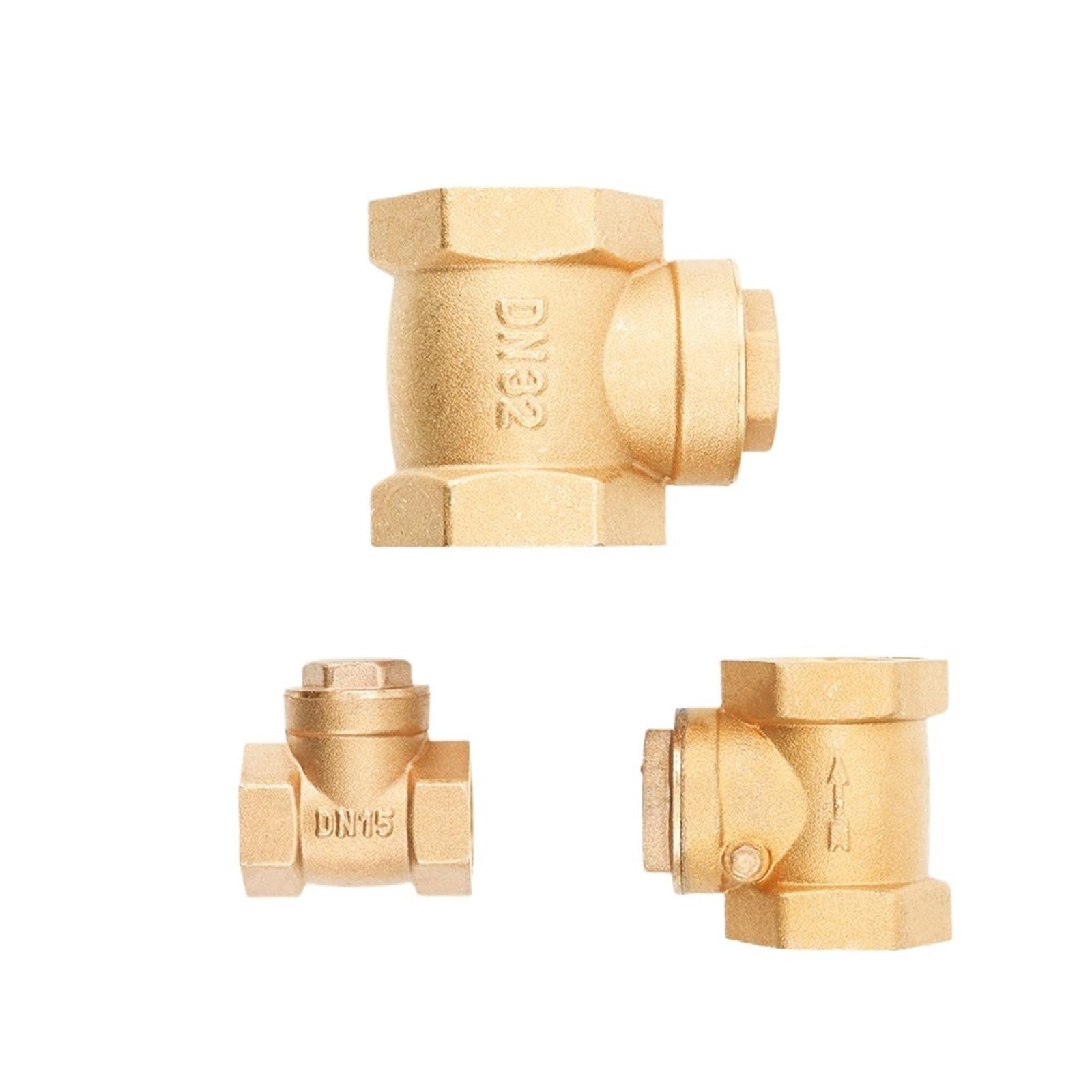 Clapet anti-retour en laiton à filetage femelle 1-1/4 "1-1/2" 2 "BSP, clapet anti-retour à bascule DN32/DN40/DN50, Type Horizontal unidirectionnel for l'eau (Size : 2 inch)