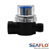 Vista 4 de SEAFLO Water Pump Inline Strainer Filter (51S01) - 1/2" NPSM Inlet/Outlet - RV Replacement- Compatible, Shurflo, and WFCO Pumps (1-Pack)