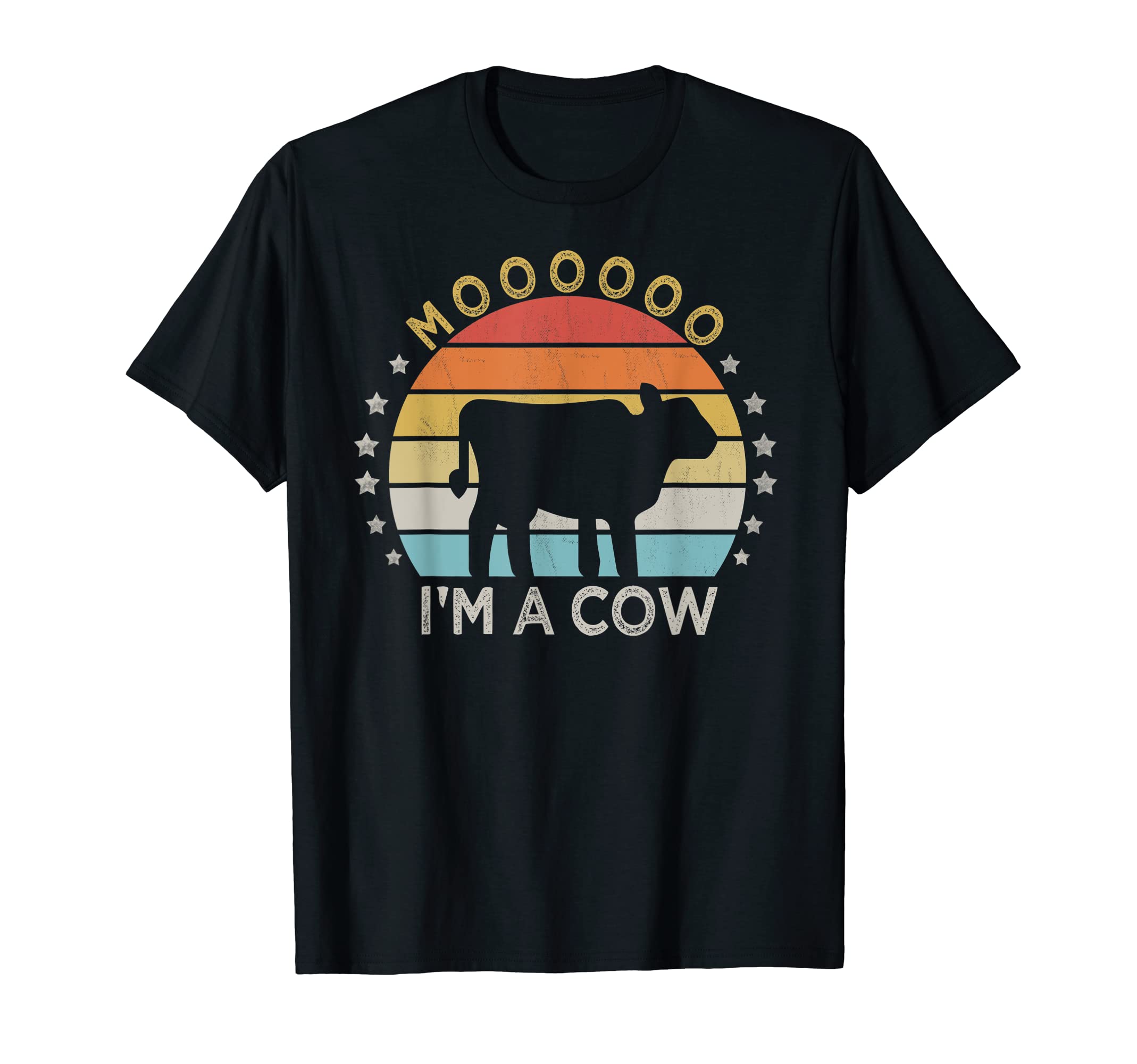 Retro Style Farmer Cow lover | Moo I'm A Cow T-Shirt