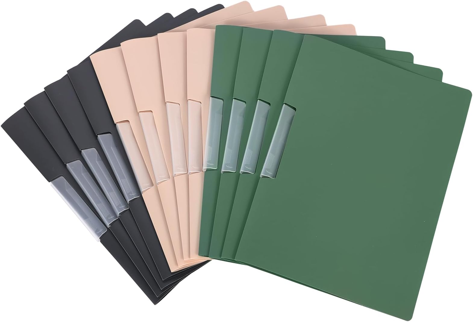 – 12 Pack A4 Clip Folder,Report Covers Presentation Folders with Clip for Business,Office,School (3 Colors)