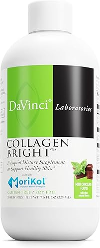 DAVINCI Laboratories - Collagen Bright - Sin gluten, sin soja, suplemento dietético líquido - 30 porciones - 7.6 onzas líquidas