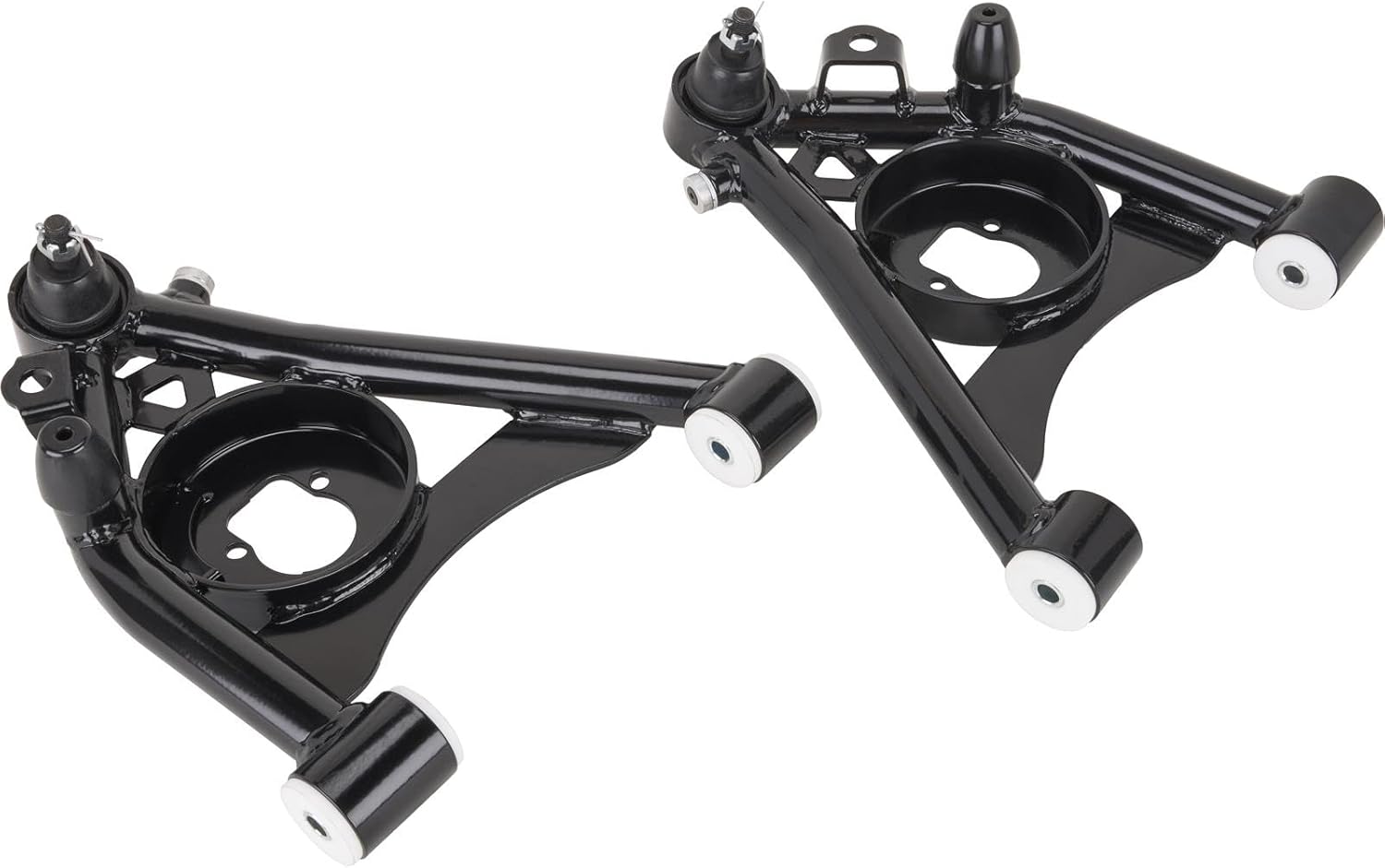 Speedway Motors Tubular Lower Control Arm Kit Compatible With 1982-1992 Camaro Firebird F-Body & G-Body, Heavy Duty DOM Steel Arms, Greaseable Ball Joints & Delrin Bushings, Pair