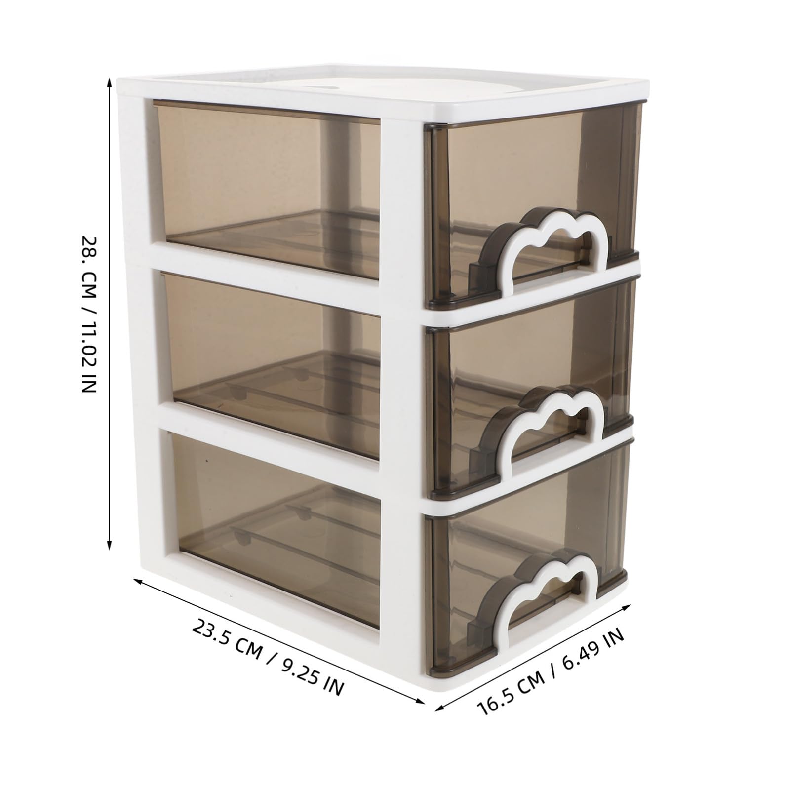ABOOFAN Organizer Cosmetici in Plastica Cassetti Scorrevoli, Design Compatto e Portatile, Meccanismo Cassetto Comodo per Scrivanie e Spazi Piccoli
