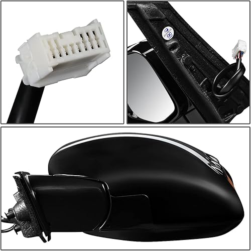 Miniatura 6 de DNA Motoring OEM-MR-HO1320264 Espejo retrovisor con calefacción del lado izquierdo con memoria compatible con Odyssey 2011-2013