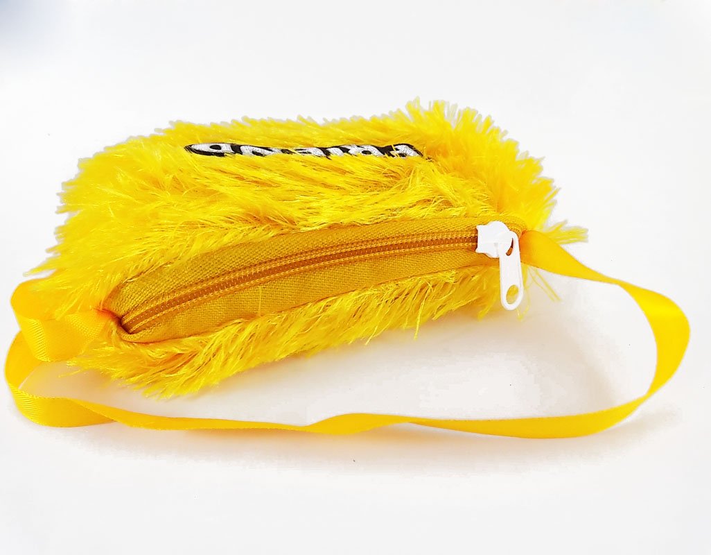 Brown Leaf Beautiful Fur Pocket Money Purse Small Hand Wallet Bag for Kids 1