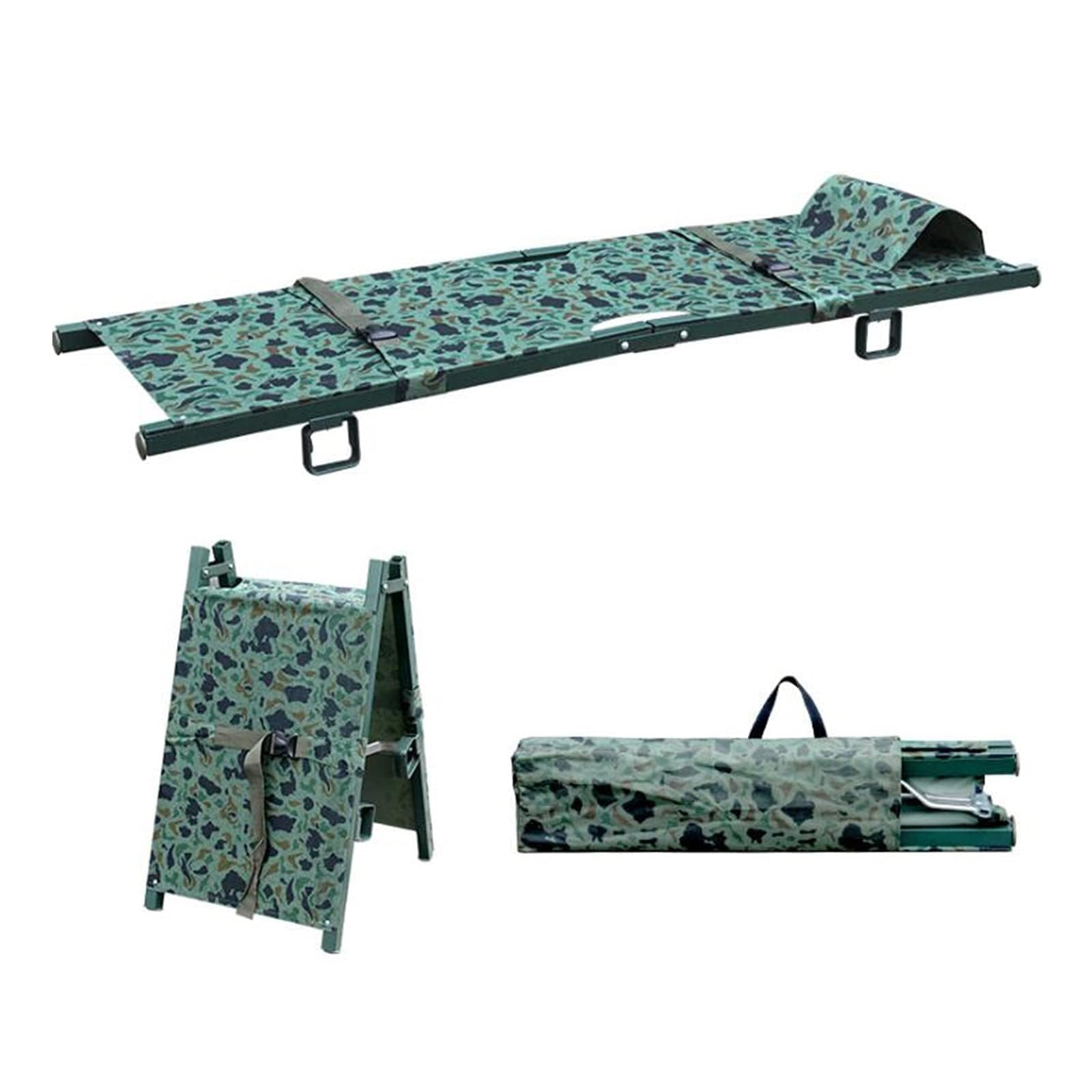 SGKOMN Home Folding Stretcher, Multifunction Emergency Rescue Portable Stretcher, for Such As Hospitals/Clinics/Families/Sports Fields Emergency Rescue