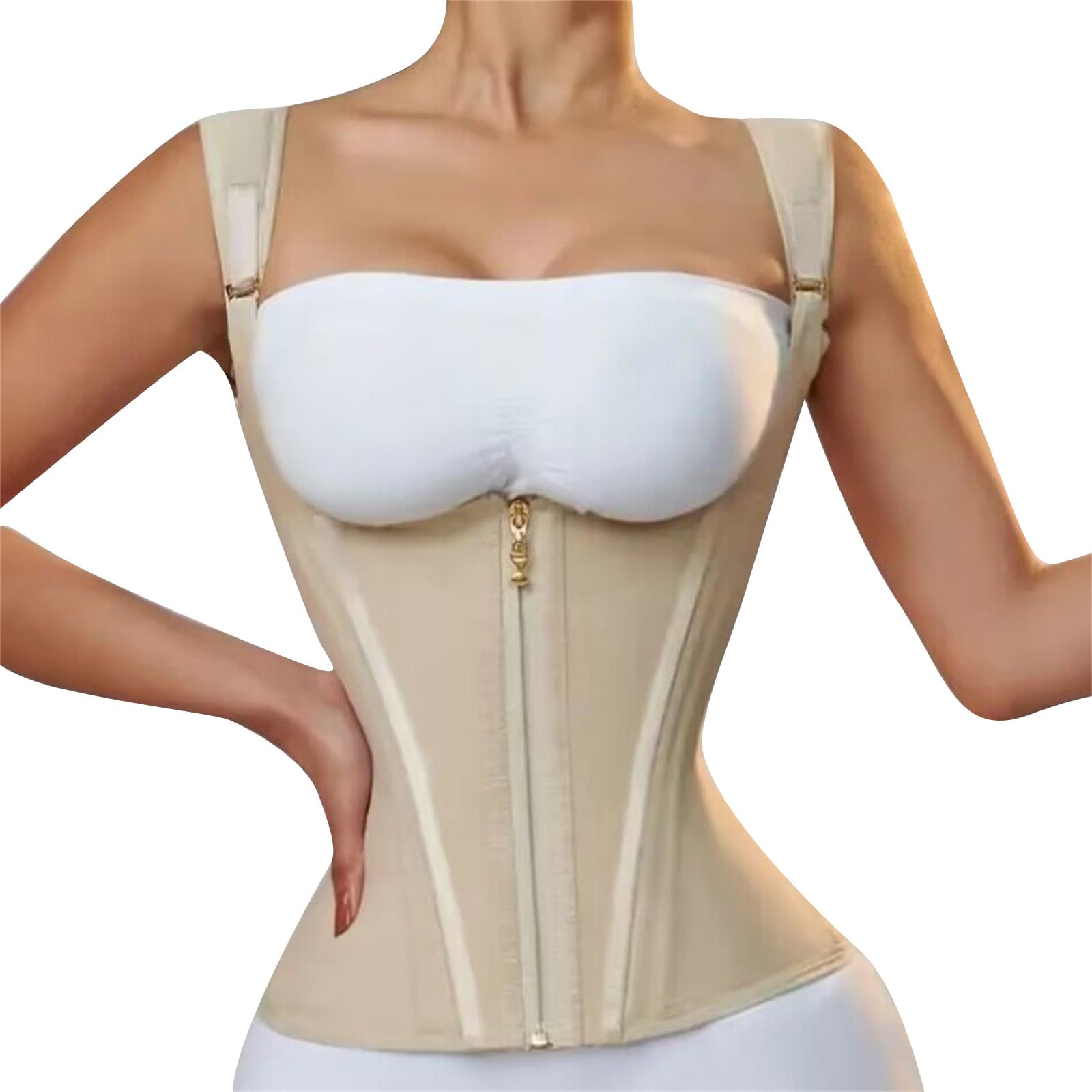 Entrenador De Cintura para Mujer, Faja Deportiva con Control De Barriga, Faja Moldeadora De, Fajas De Cintura con Correa Ajustable para El Hombro